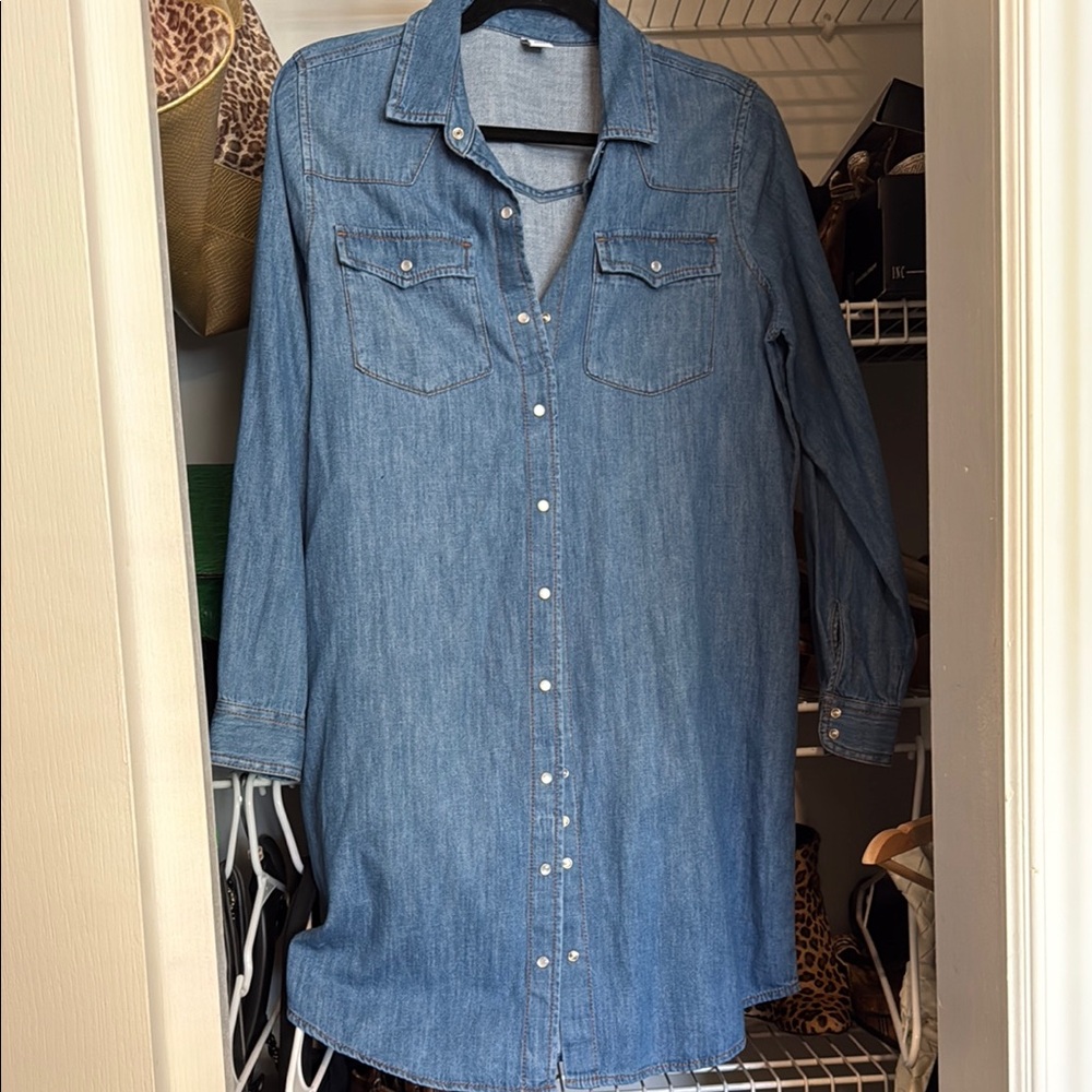 Old Navy Blue Denim Dress NWOT